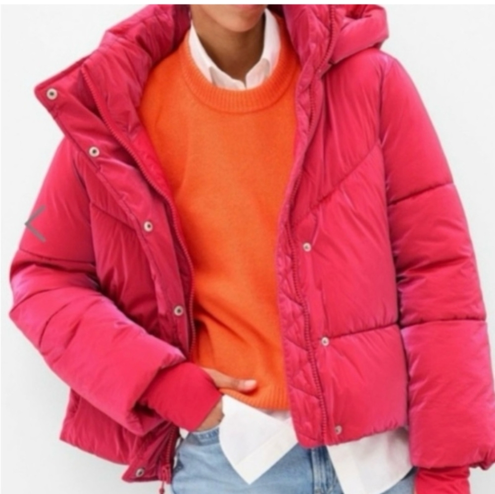 Brand New Hot Pink Gap Puffer Coat